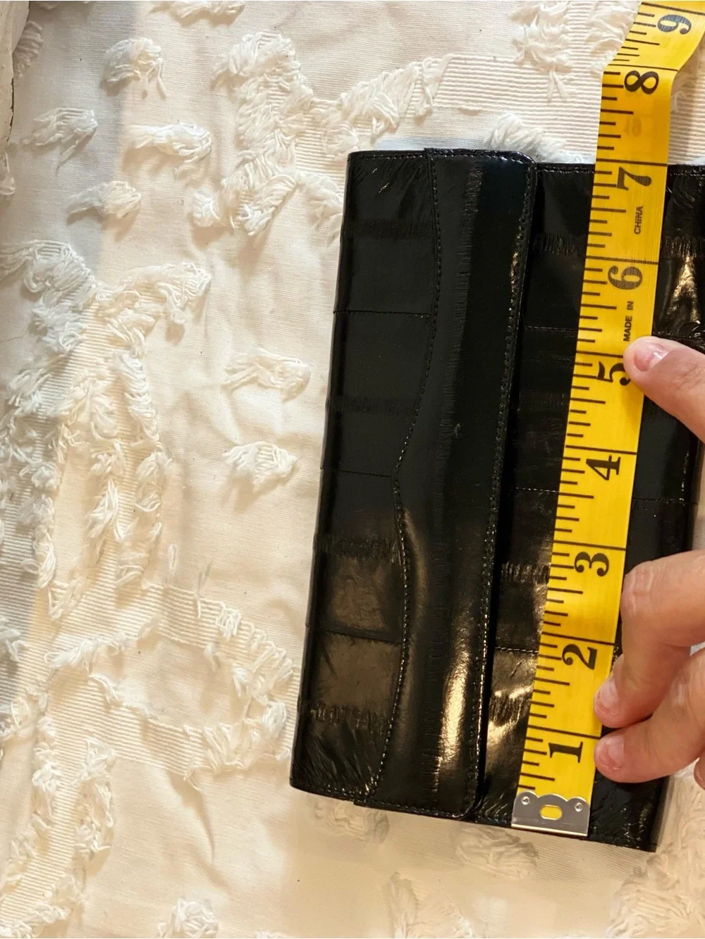 Like New!  Vintage Black Eel Wallet Clutch